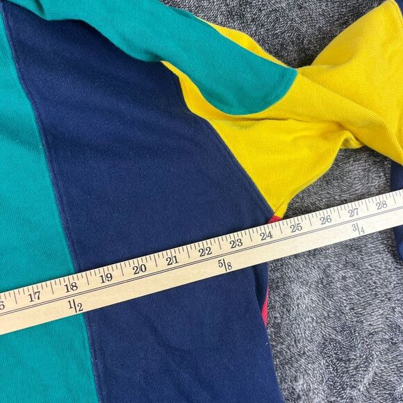 Vtg Boston Traders Heavyweight Colorblock Rugby Polo Men's XL Preppy Cotton - Picture 8 of 11